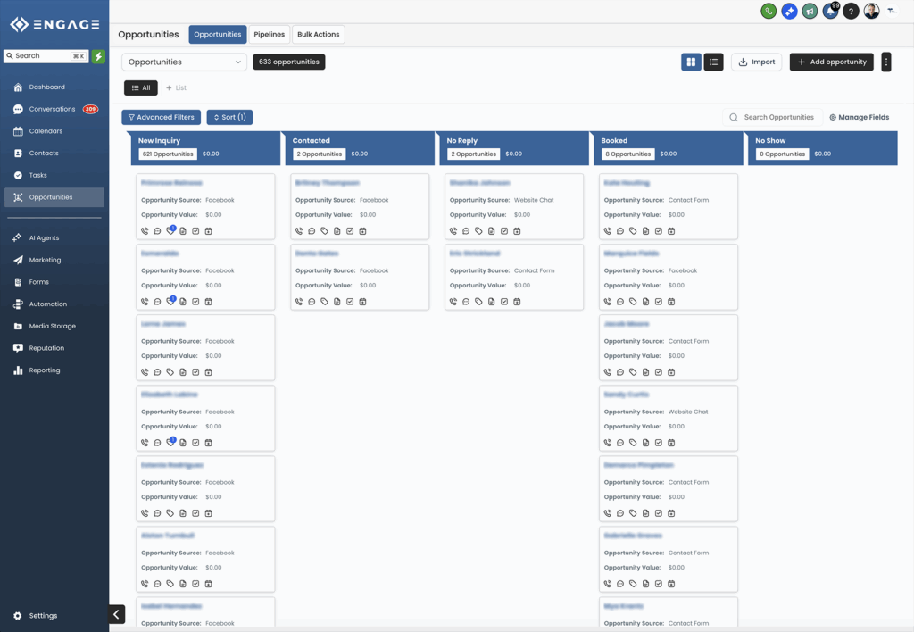 ENGAGE dashboard