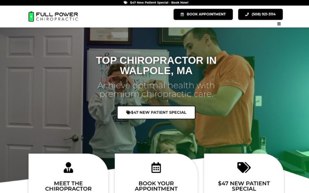 Full Power Chiropractic chiropractic website screenshot